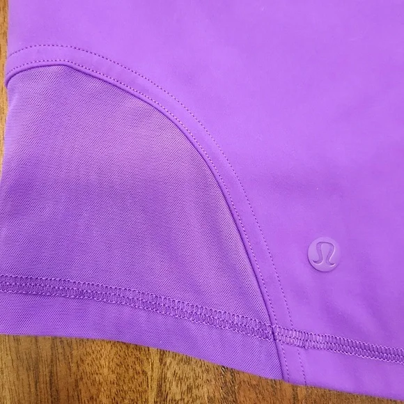 Lululemon Wunder Train Mesh Panel High-Rise Short 6" Atomic Purple Womens Sz 12 - Picture 3 of 8